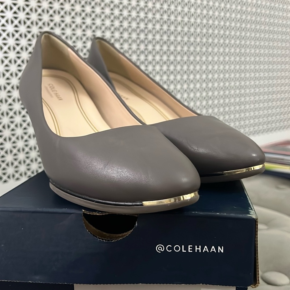 Cole Haan
Grand Ambition leather wedge
Stormcloud